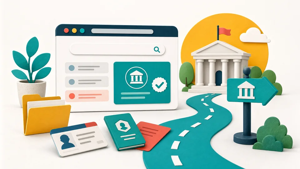 Un chemin direct vers un service administratif officiel